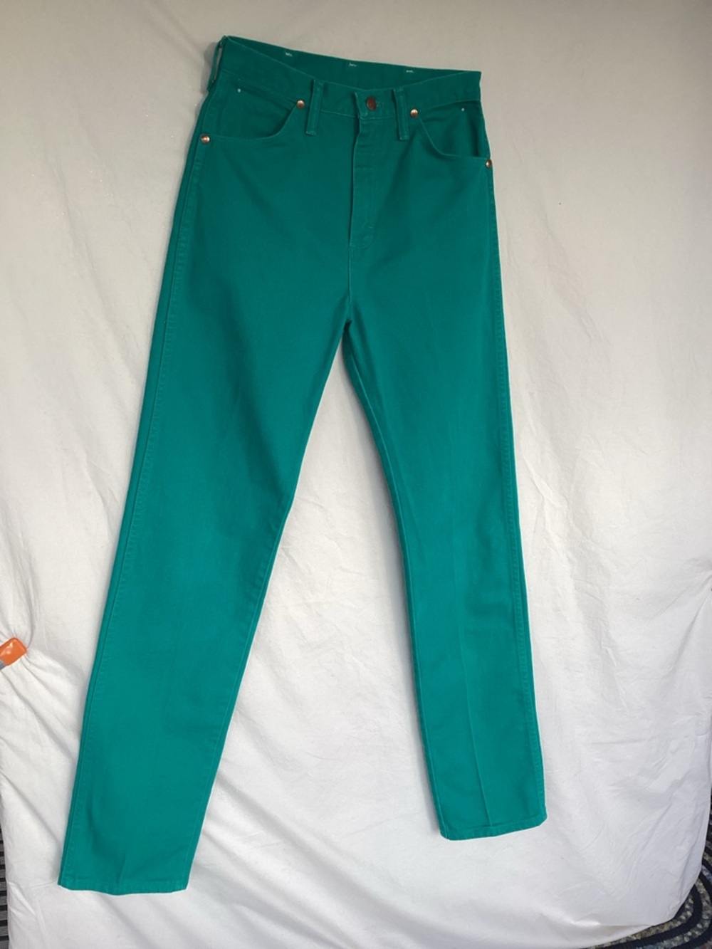 Vintage wrangler cowboy cut western jeans women’s size 7 x 36 teal